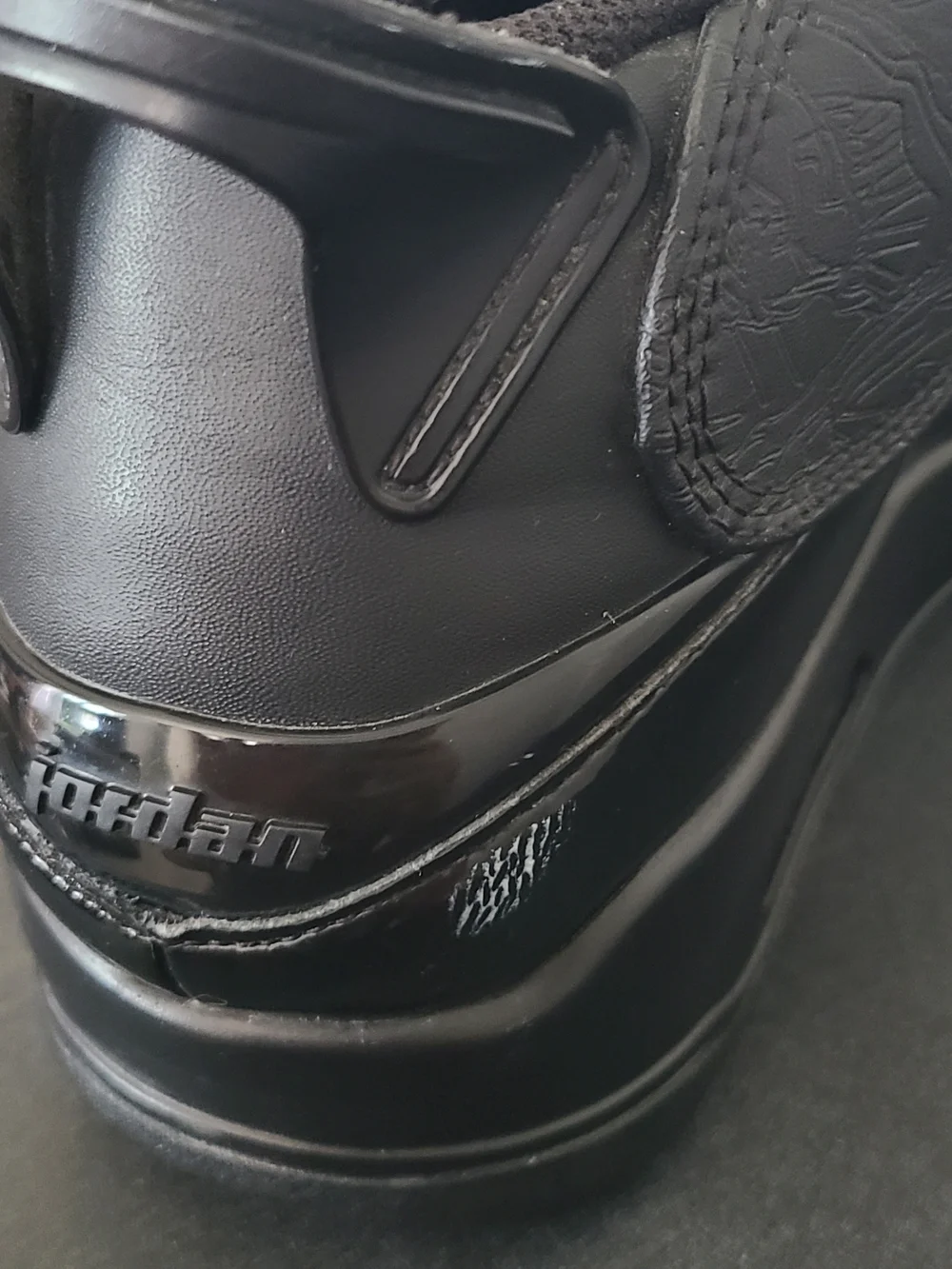 Nike Air Jordan DubZero Triple Black Patent Leather Men's Sneakers Size 11